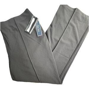 New York Clothing Company black pull-on pants in size 22W Boot Cut Front Stitch